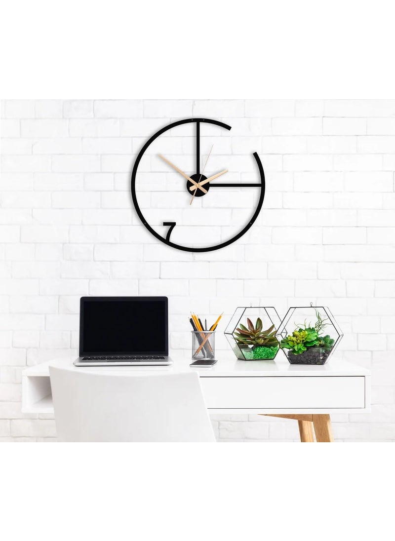 Reyox Material Metal Wall Clock Big Size Wall Clock Modern Clocks for Living Room Stylish Wall Clocks for Home Antique Big Size Modern Wall Watch for Home DecorBlack40 cm DA110