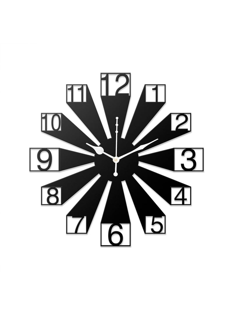 Reyox Material Metal Wall Clock Big Size Wall Clock Modern Clocks for Living Room Stylish Wall Clocks for Home Antique Big Size Modern Wall Watch for Home DecorBlack40 cm DA84