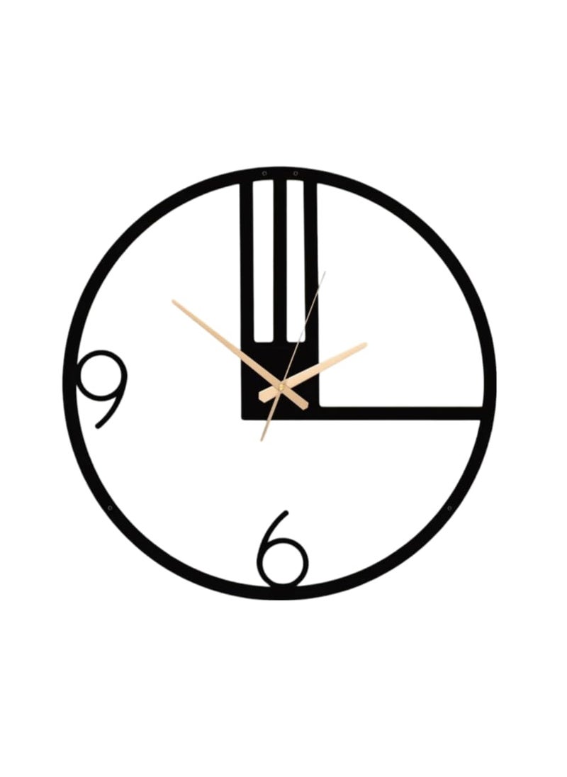 Reyox Metal Analog Wall Clock for Living Room Bedroom Wall Hanging Decor Metal SignHousewarming Gift AntiqueBig Size Black 40 CM DA32