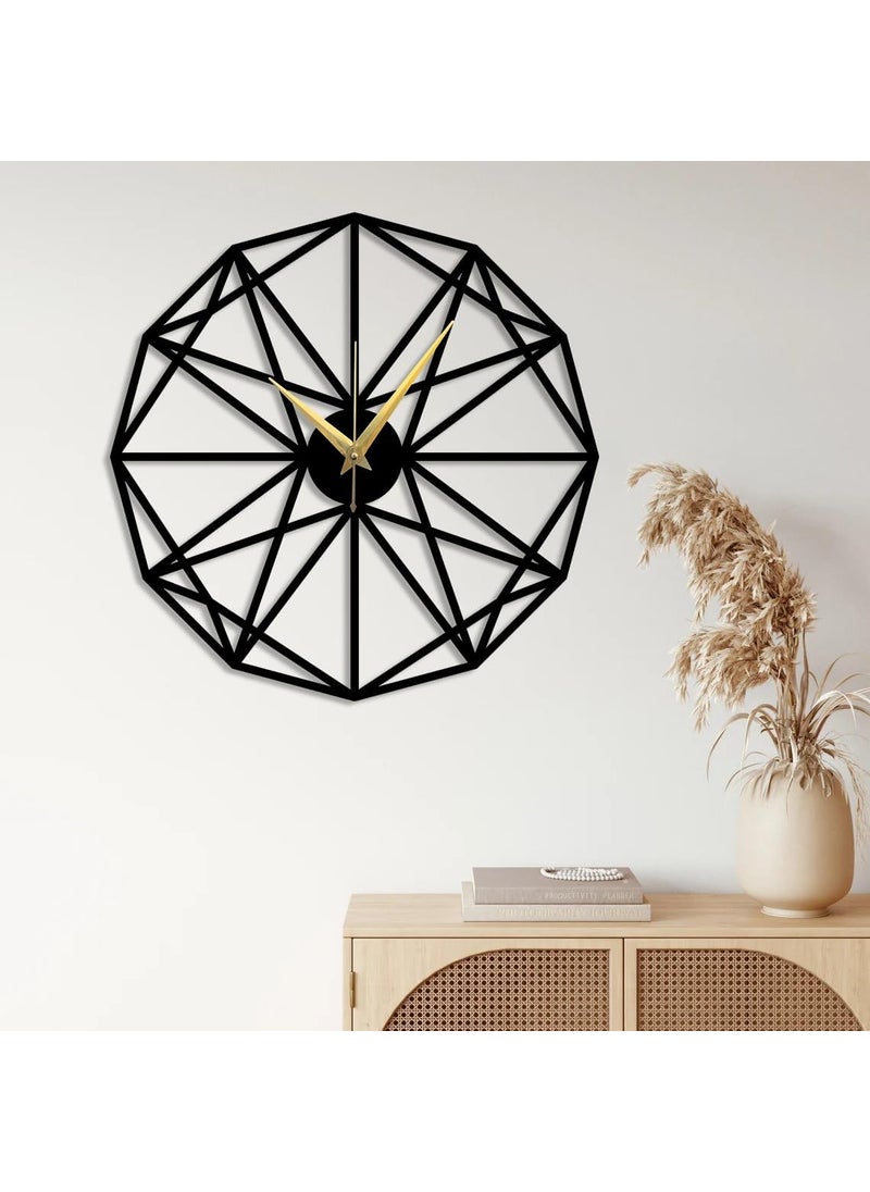 Reyox Material Metal Wall Clock Big Size Wall Clock Modern Clocks for Living Room Stylish Wall Clocks for Home Antique Big Size Modern Wall Watch for Home DecorBlack40 cm DA62