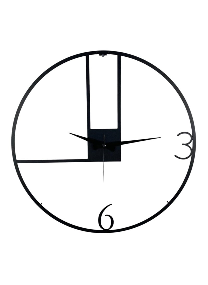 Reyox Material Metal Wall Clock Big Size Wall Clock Modern Clocks for Living Room Stylish Wall Clocks for Home Decoration Designer Wall Clock40 cm Black DA4