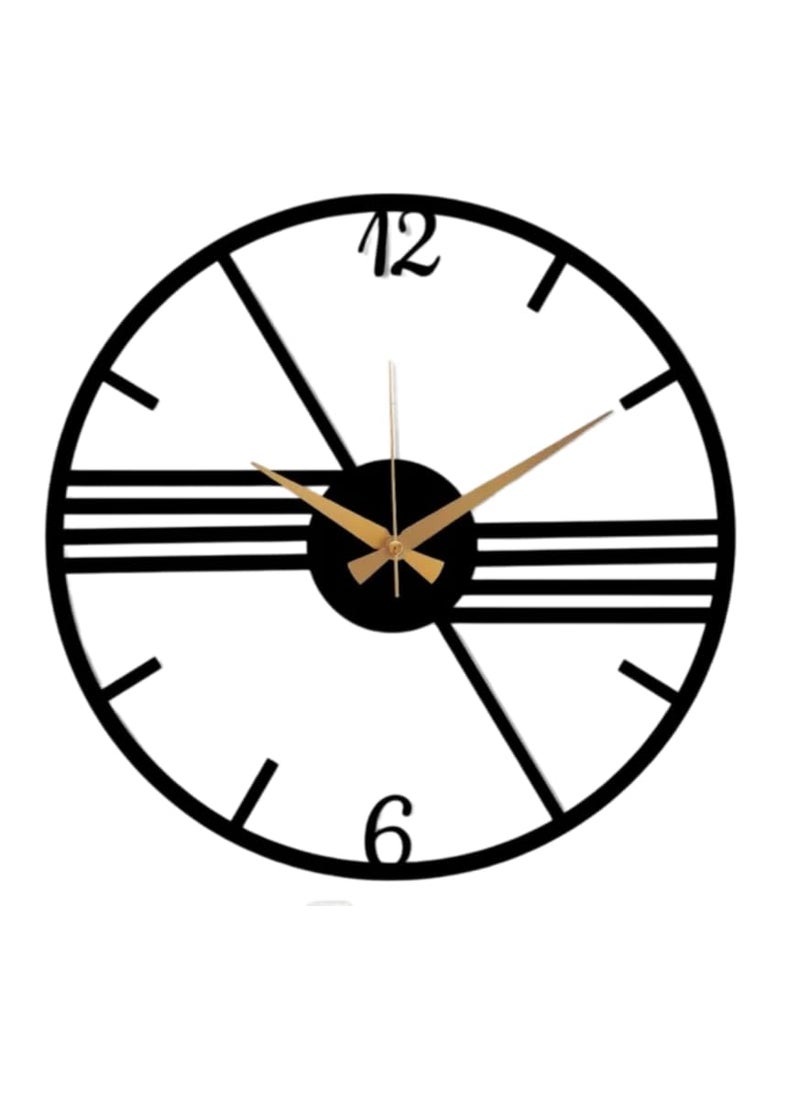 Reyox Metal Wall Clock Large Metal Wall Clock for Living Room Bedroom Kitchen Latin Numeral Wall Clock Antique Metal Wall Clock Big Size Modern Decorative Wall Watch Style 18