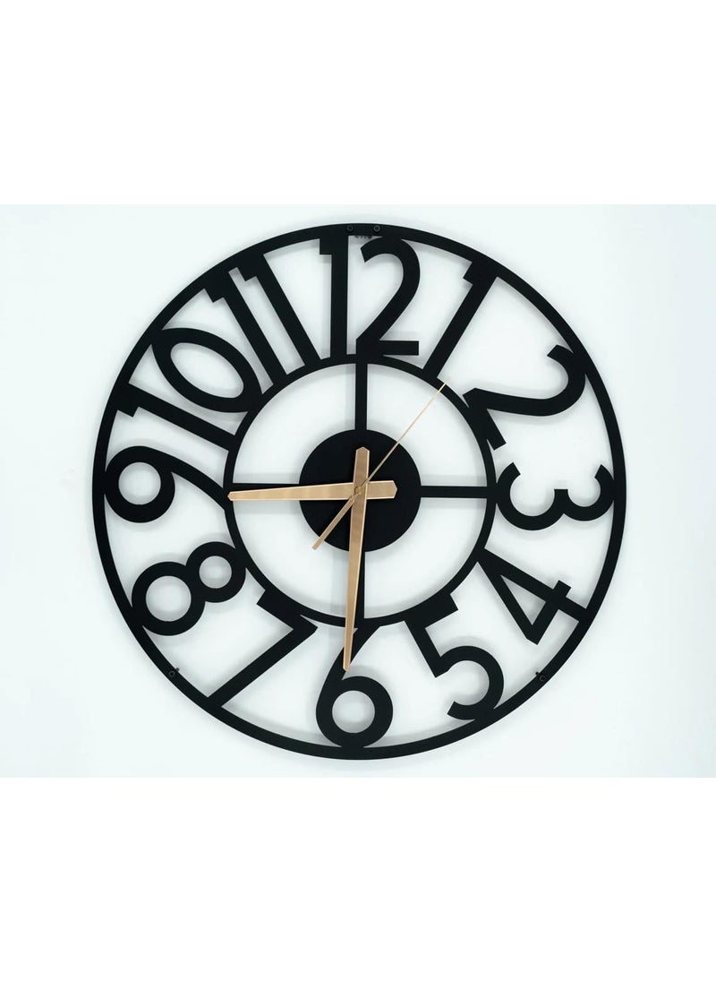 Reyox Material Metal Wall Clock Big Size Wall Clock Modern Clocks for Living Room Stylish Wall Clocks for Home Antique Big Size Modern Wall Watch for Home DecorBlack40 cm DA119