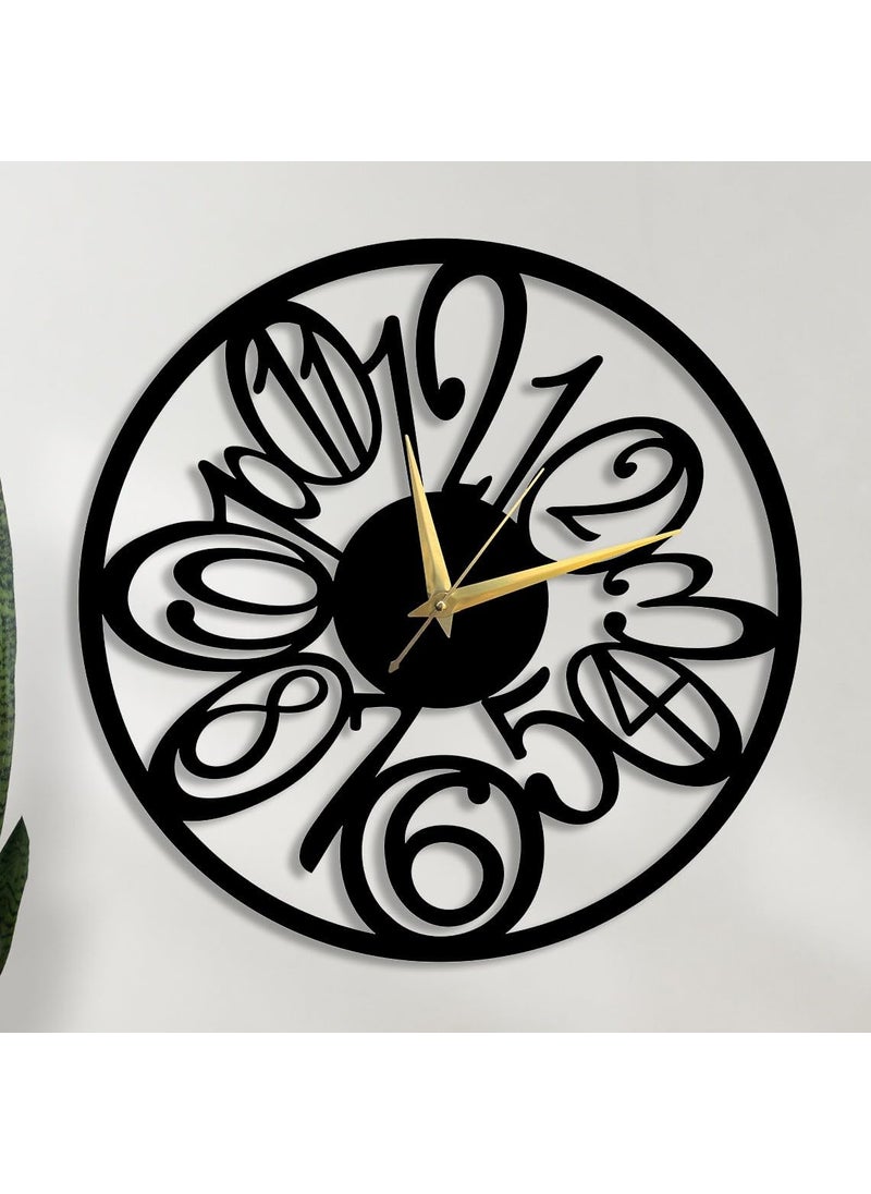 Reyox Material Metal Wall Clock Big Size Wall Clock Modern Clocks for Living Room Stylish Wall Clocks for Home Antique Big Size Modern Wall Watch for Home DecorBlack40 cm DA68