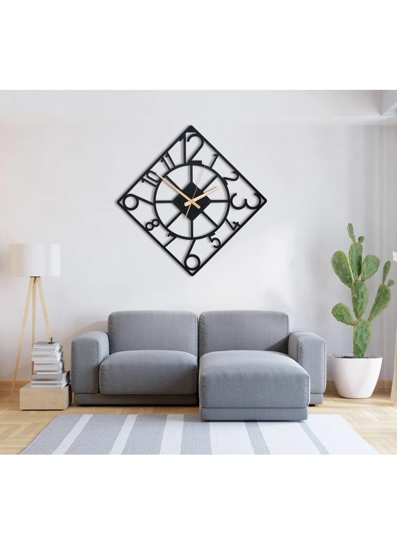 Reyox Material Metal Wall Clock Big Size Wall Clock Modern Clocks for Living Room Stylish Wall Clocks for Home Antique Big Size Modern Wall Watch for Home DecorBlack40 cm DA104