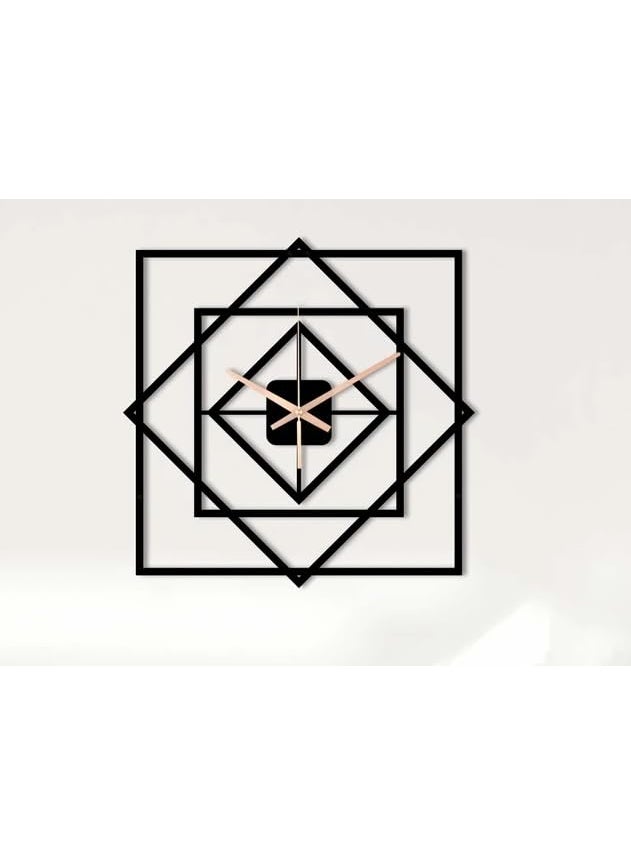 Reyox Material Metal Wall Clock Big Size Wall Clock Modern Clocks for Living Room Stylish Wall Clocks for Home Antique Big Size Modern Wall Watch for Home DecorBlack40 cm DA13