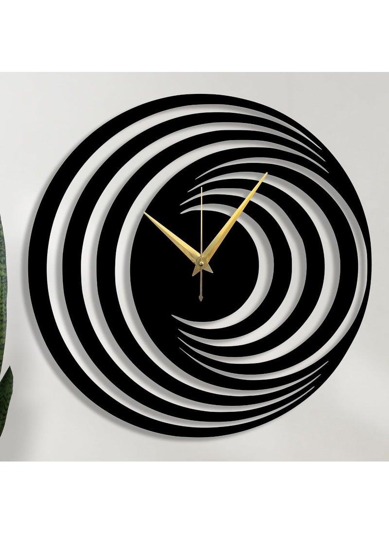 Reyox Material Metal Wall Clock Big Size Wall Clock Modern Clocks for Living Room Stylish Wall Clocks for Home Antique Big Size Modern Wall Watch for Home DecorBlack40 cm DA80