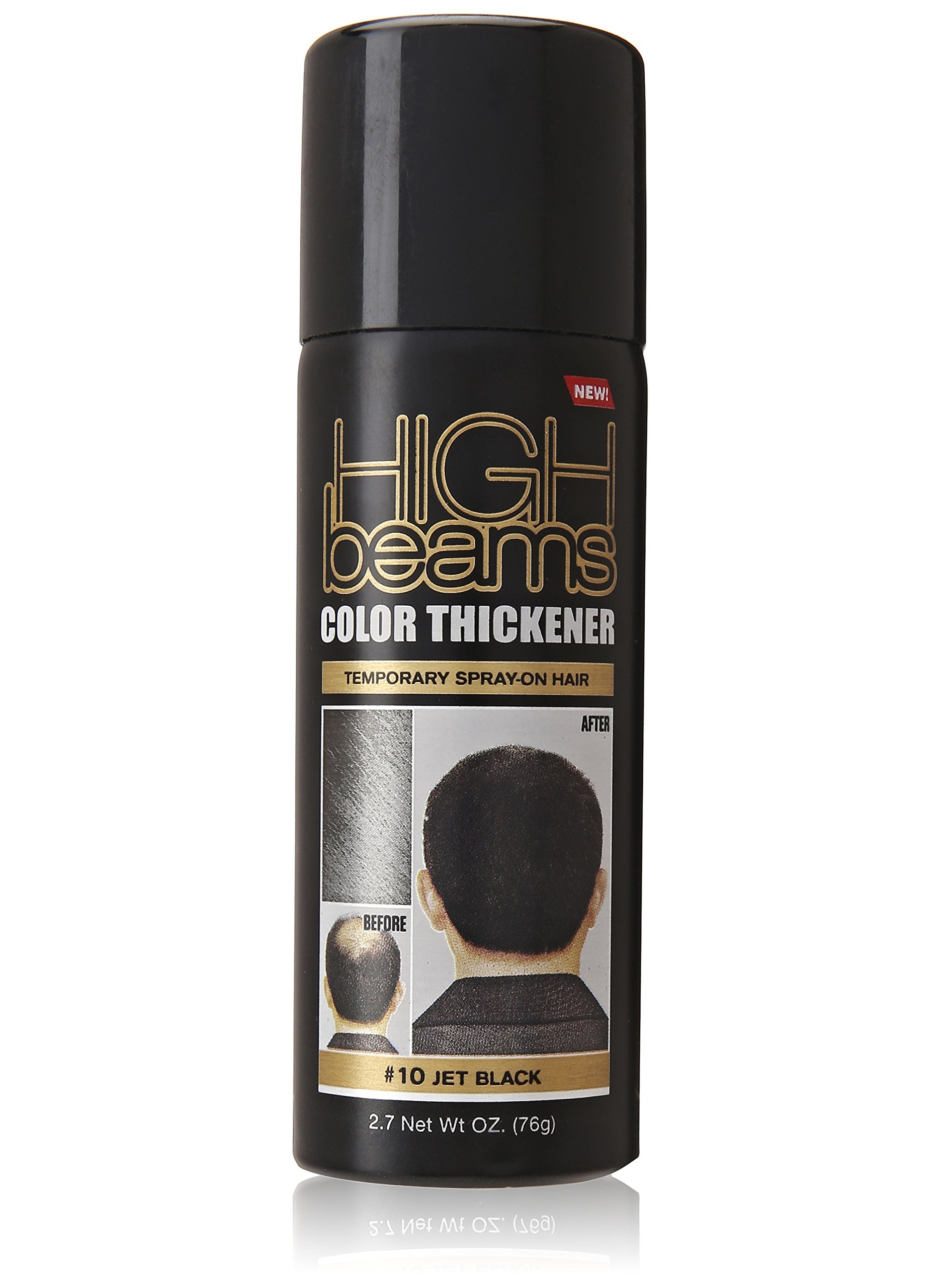 Salon Grafix High Beams Color Thickener Temporary Spray - Jet Black for Unisex - 2.7 oz Hair Color