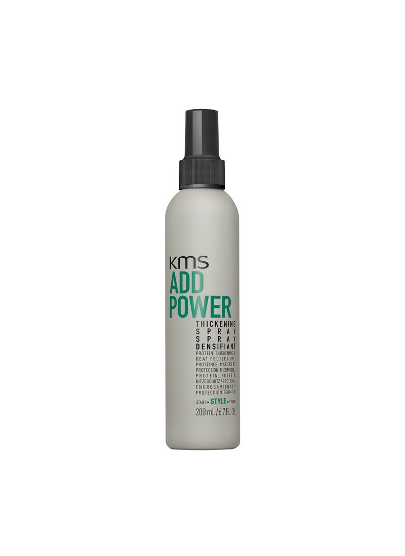 KMS ADDPOWER Thickening Spray Heat Protectant, 6.76 fl. oz.