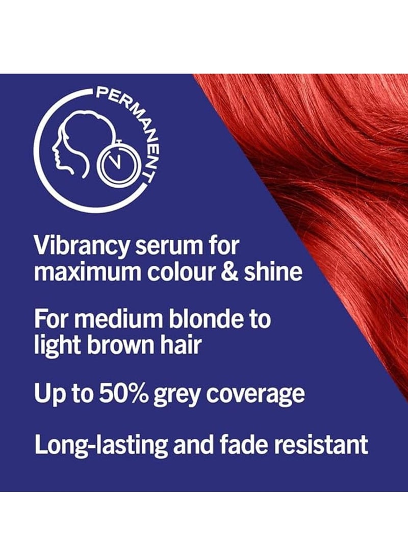 live Intense Hair Colour Permanent Red Hair Dye Built In Vibrancy Serum Real Red 035
