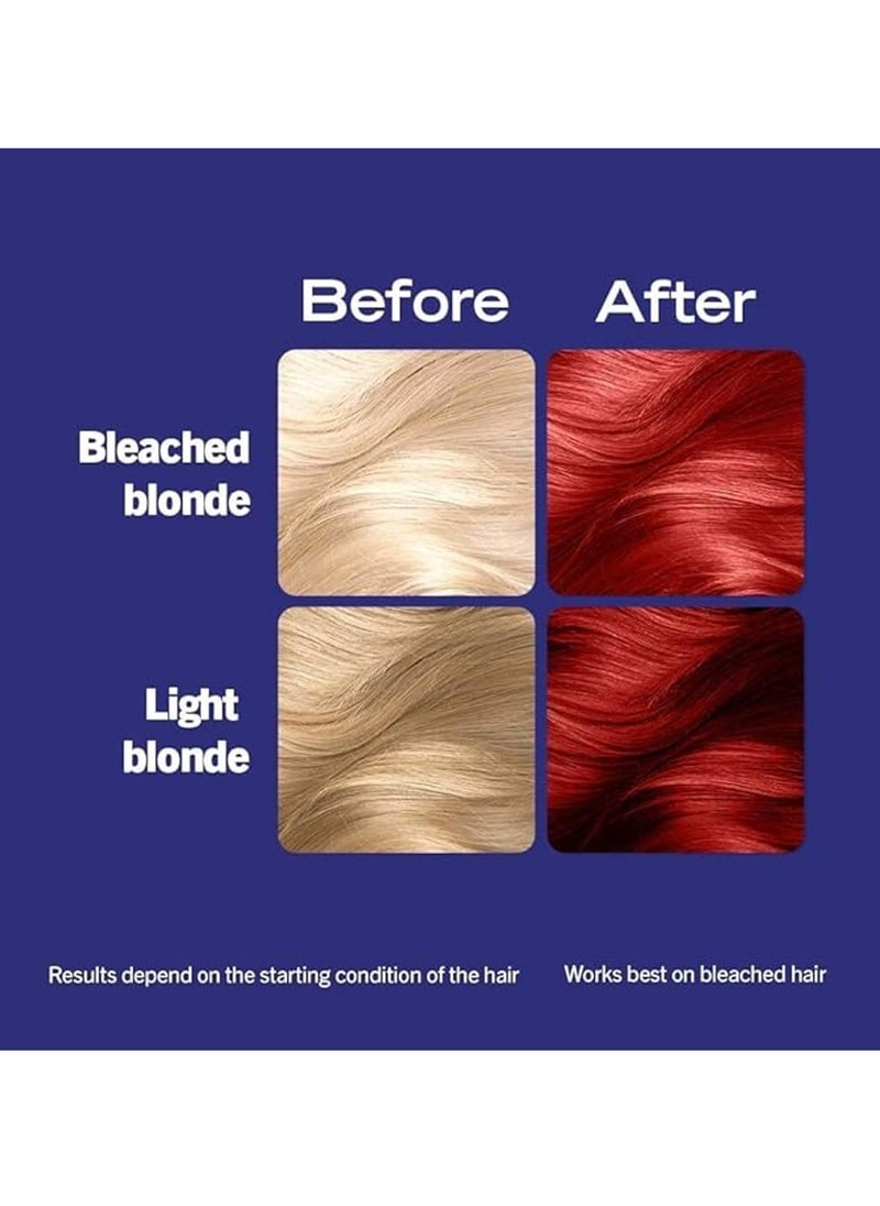 live Intense Hair Colour Permanent Red Hair Dye Built In Vibrancy Serum Real Red 035