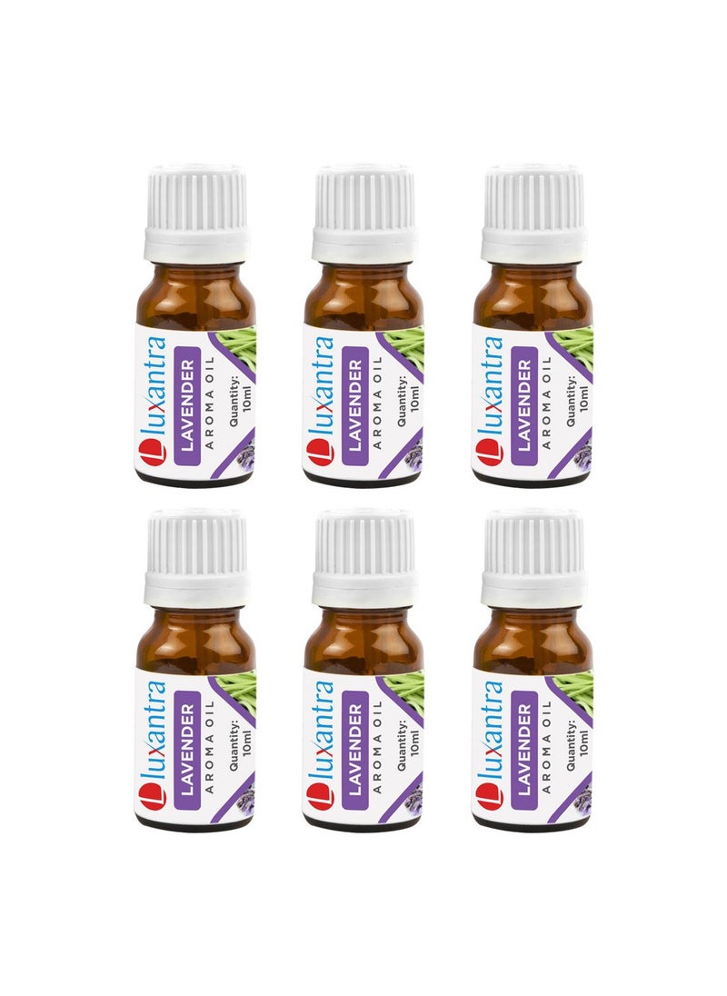 Luxantra Diffuser Aroma Oil Home Fragrance Lavender Set of 6 10ml each