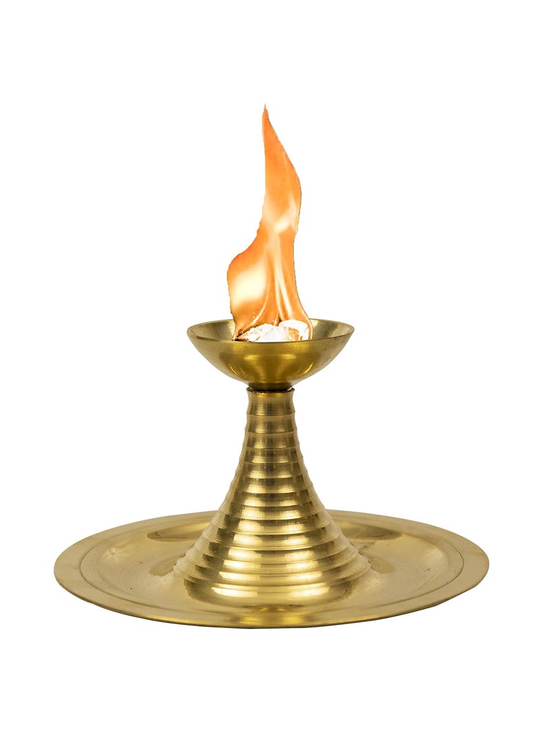 Spillbox Kapoor Karpoor Aarti Stand Burner Brass Karpuram Arati Arathi Arthi Arti Arathi Dani Holder for Mandir Home Office Decoration Temple Kapoor Stand