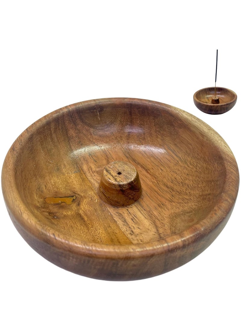KC KULLICRAFT Acacia Wood Incense Holder Agarbatti Stand Incense Burner Incense Ash Catcher Aromatherapy Ornament Home Dcor 5 x 5 x 15