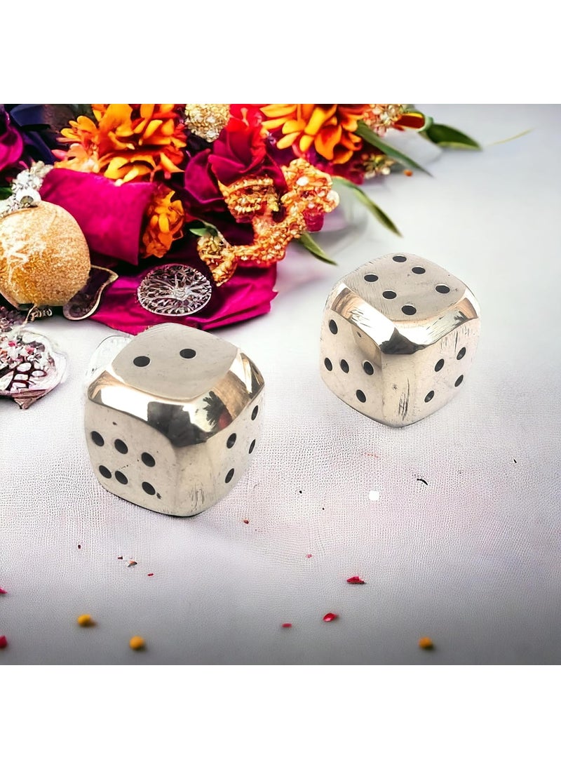 Blissful decor resents Brass Dice Agarbatti Stand Incense Stick Holder for Home Pooja Room Dhoop Batti Stand for Puja and Home Decor 25 x 25 x 25 cm Pack of 2