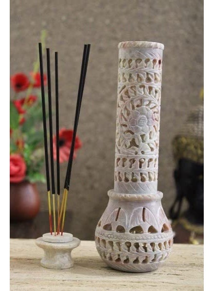 KC KULLICRAFT Marble Incense Stick Holder Beige