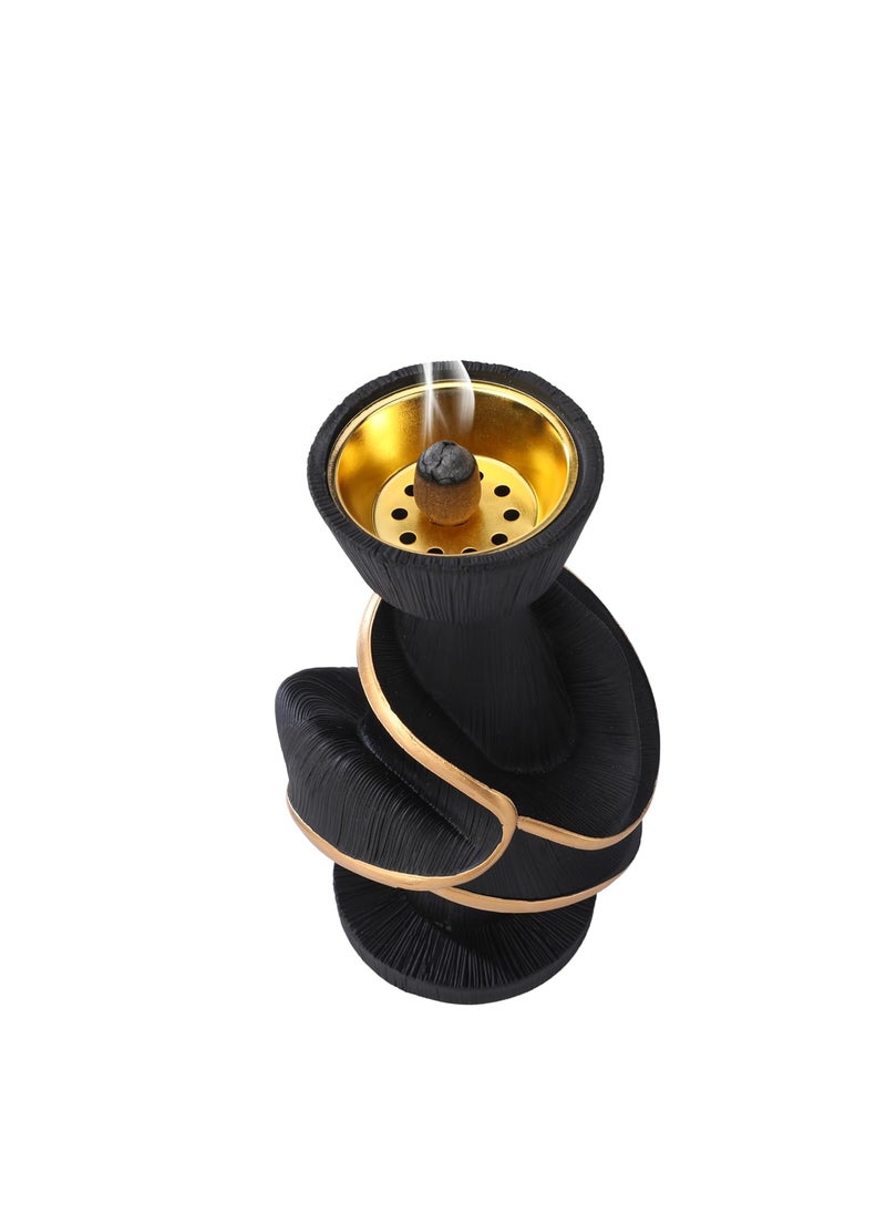 Lucario Elegant Incense Bakhoor Burner Traditional with Decorative Design Kapoor Dani Aroma Diffuser Dhoop Dani Pot for Purifying Home Dhoop Guggal Dhoop Burner for Puja for Home Mandir LK02