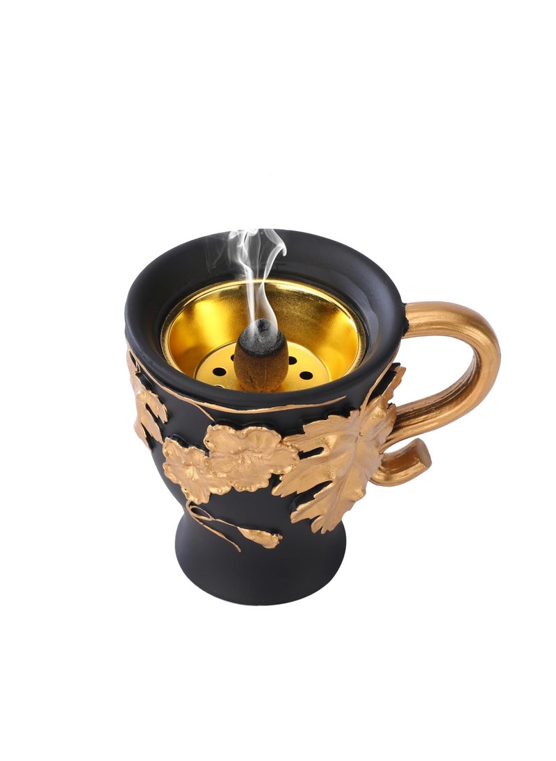 Lucario Coil Incense HolderCup Shape Incense Container Cone Incense Bowl Incense Holder for Relaxation and Meditation Insulation use for Coil Incense for Home Office Yoga Ornament LK03