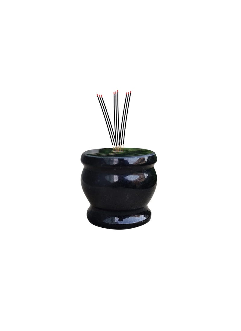 EZAHK Granite Stone Rich agarbati Incense Stand Holder for Pooja Size 2 inch