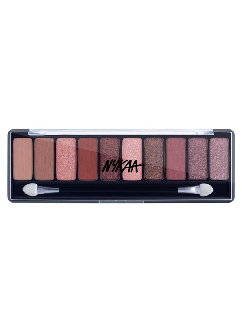 Nykaa Cosmetics Eyes On Me 10-in-1 Eyeshadow Palette, Sundowner Stunner, 1 pc - Intense Pigment Eye Makeup - Long-Wearing Eye Shadow, Easy to Blend