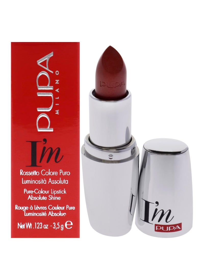 Pupa I Am Pure-Colour Lipstick - 409 Pink Declaration Milano for Women - 0.123 oz Lipstick