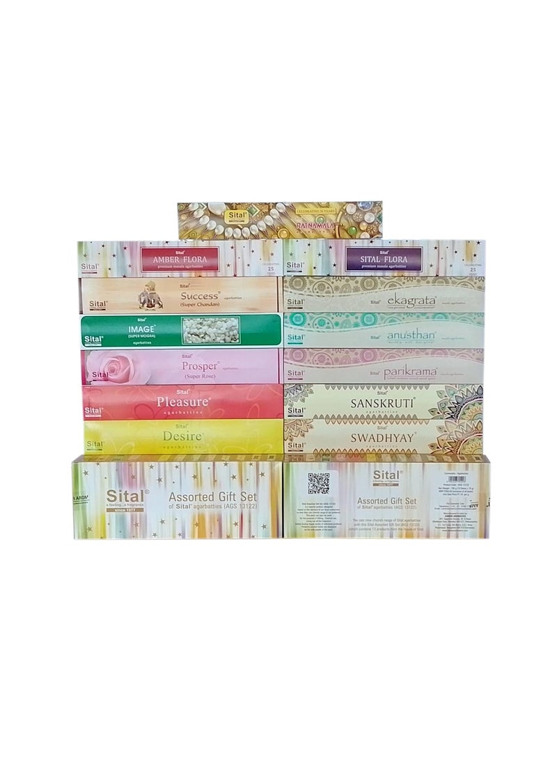 Sital Agarbatties Assorted Gift Set AGS1322 13 Packs of 15g