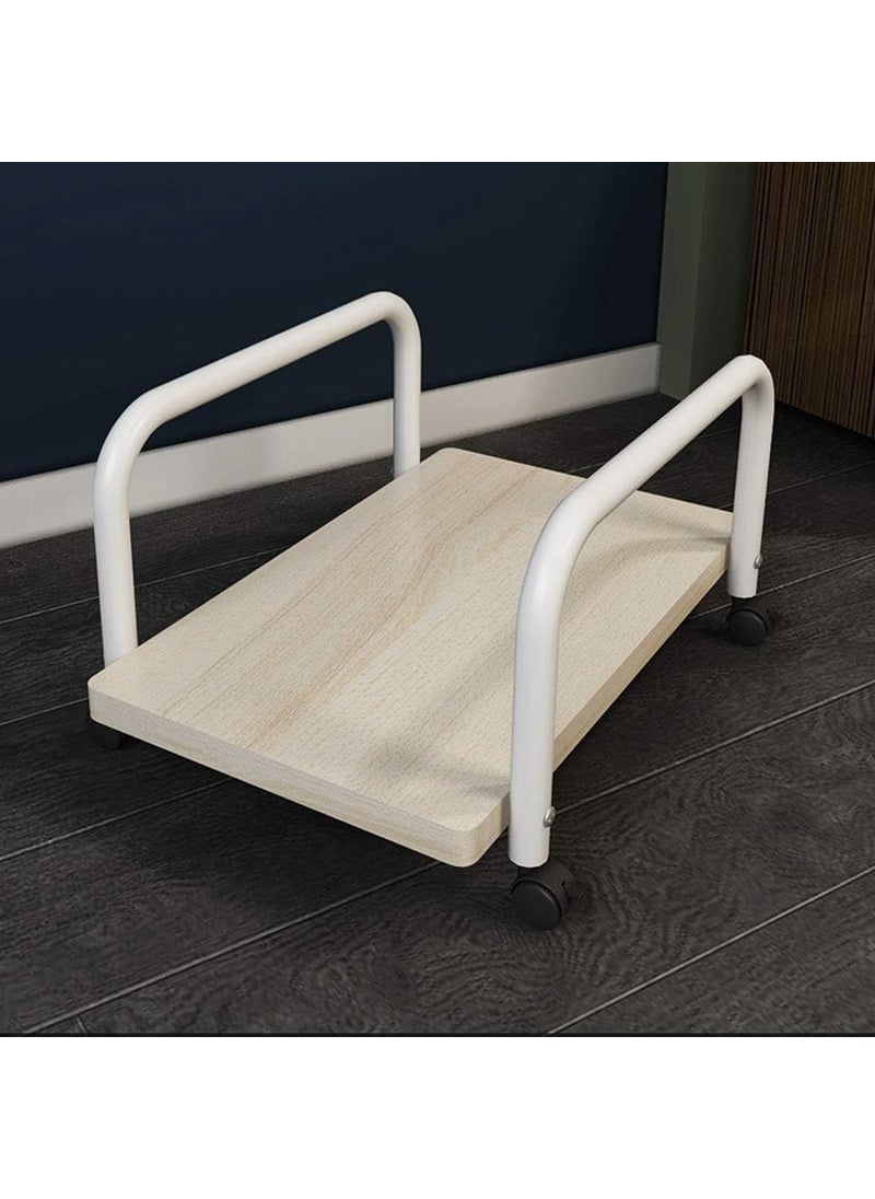 INDIDECOR 567849 Computer Tower Stand CPU Stand Mobile Floor and Under Desk CPU Holder Rolling PC Stand Host Tray Storage Rack Base Tray Chassis Bracket Mobile Pulley Rack CPU Stand