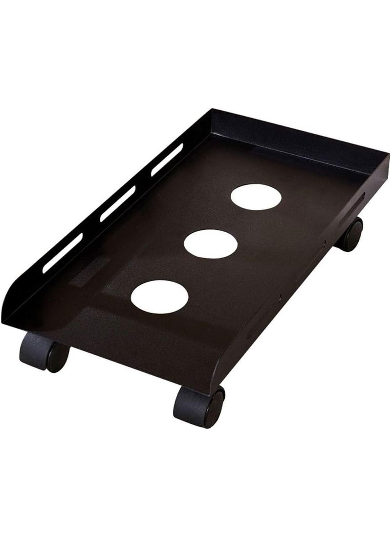 INDIDECOR 567838 Computer Tower Stand CPU Rolling Stand Desktop Case Mobile Desktop Tower Floor PC Stand with 4 Caster Wheels fits Most PC Cases Under Desk CPU Stand Size Large Size
