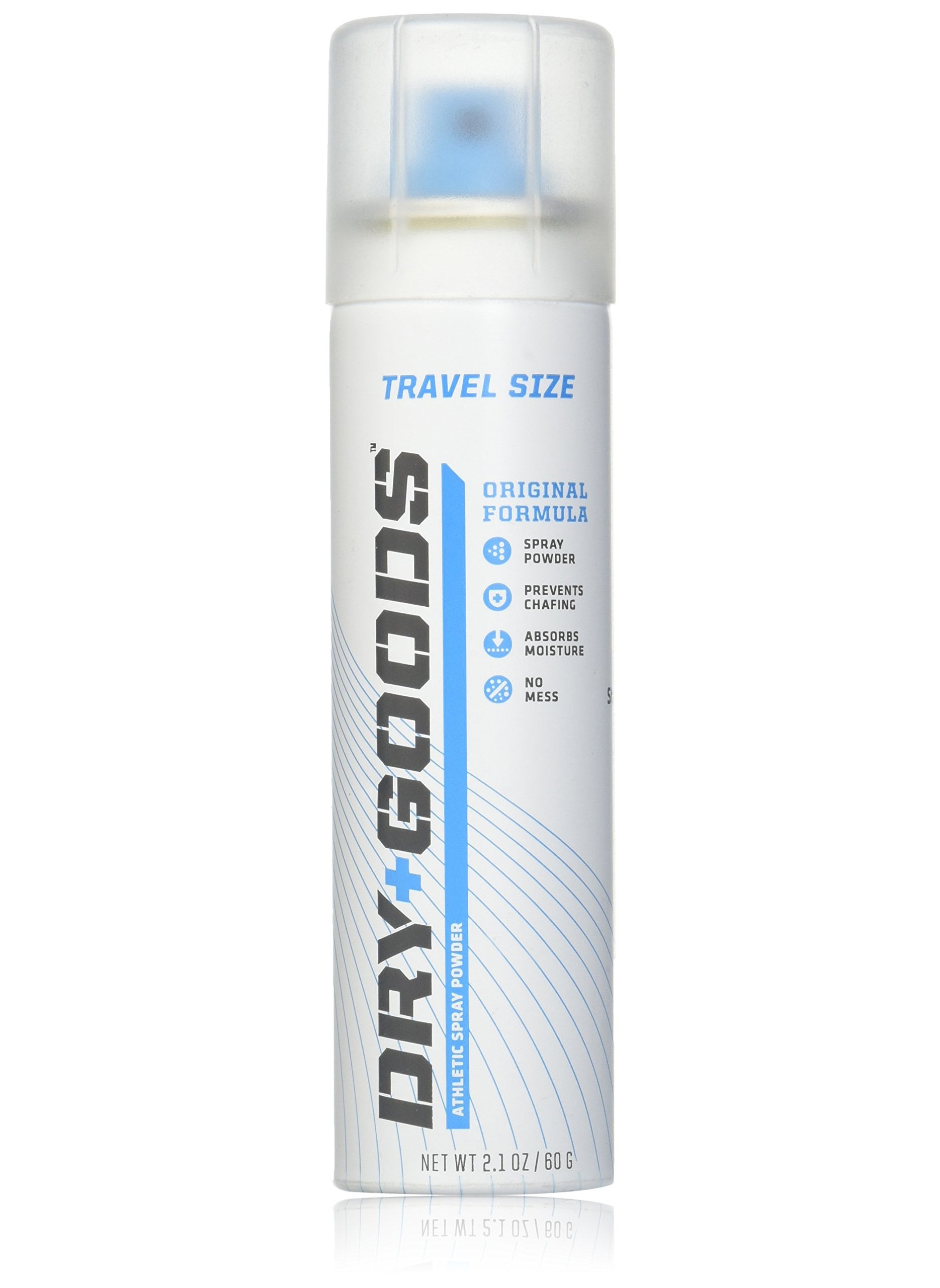 Dry Goods Athletic Spray Powder, Travel Size - Original, 2.1 oz