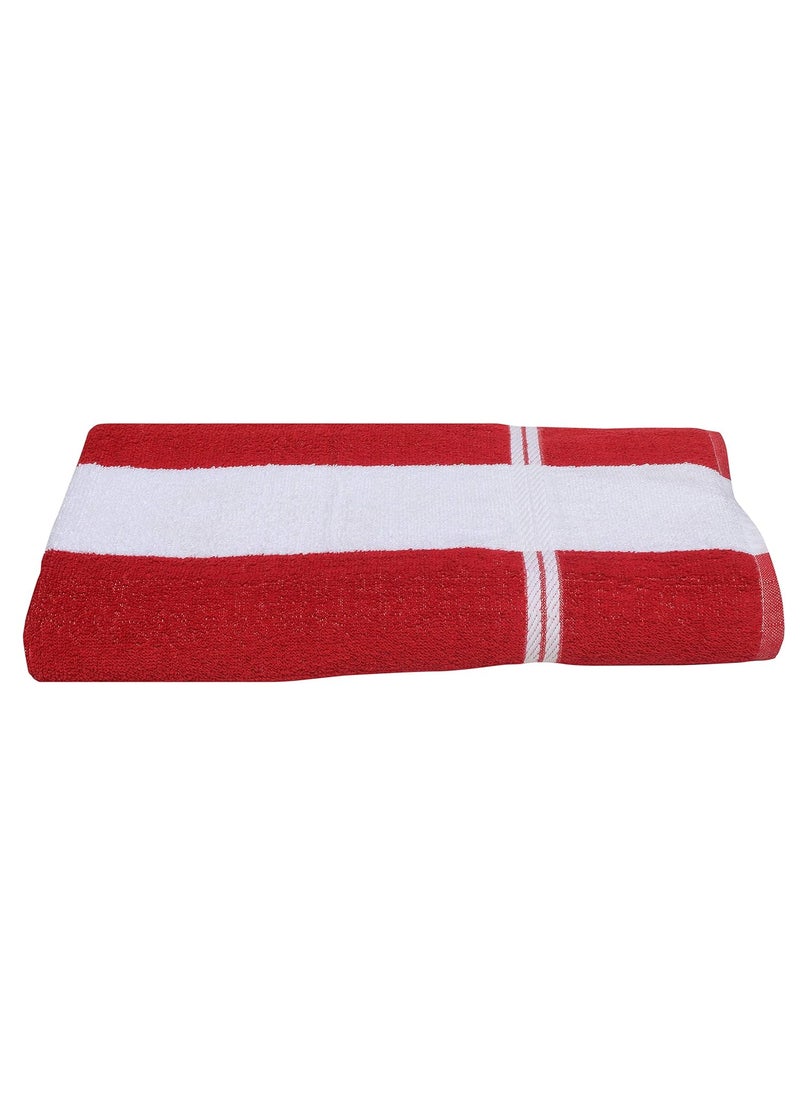 Mandhania Large Beach Pool Towel 35x70 Hotel QualityLuxuriously Soft Absorbent Plush Towel Pack of 1 Red