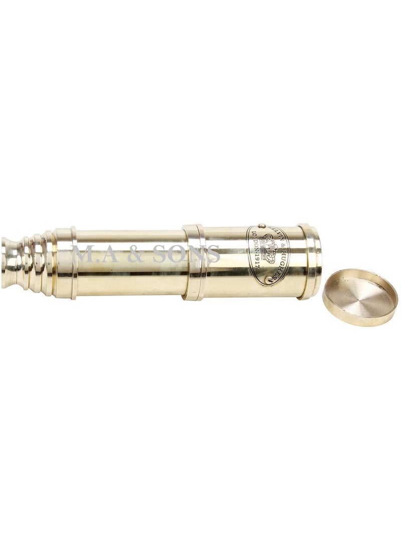 MA SONS Brass 18 inch Royal Navy London 1917 Functional Telescope