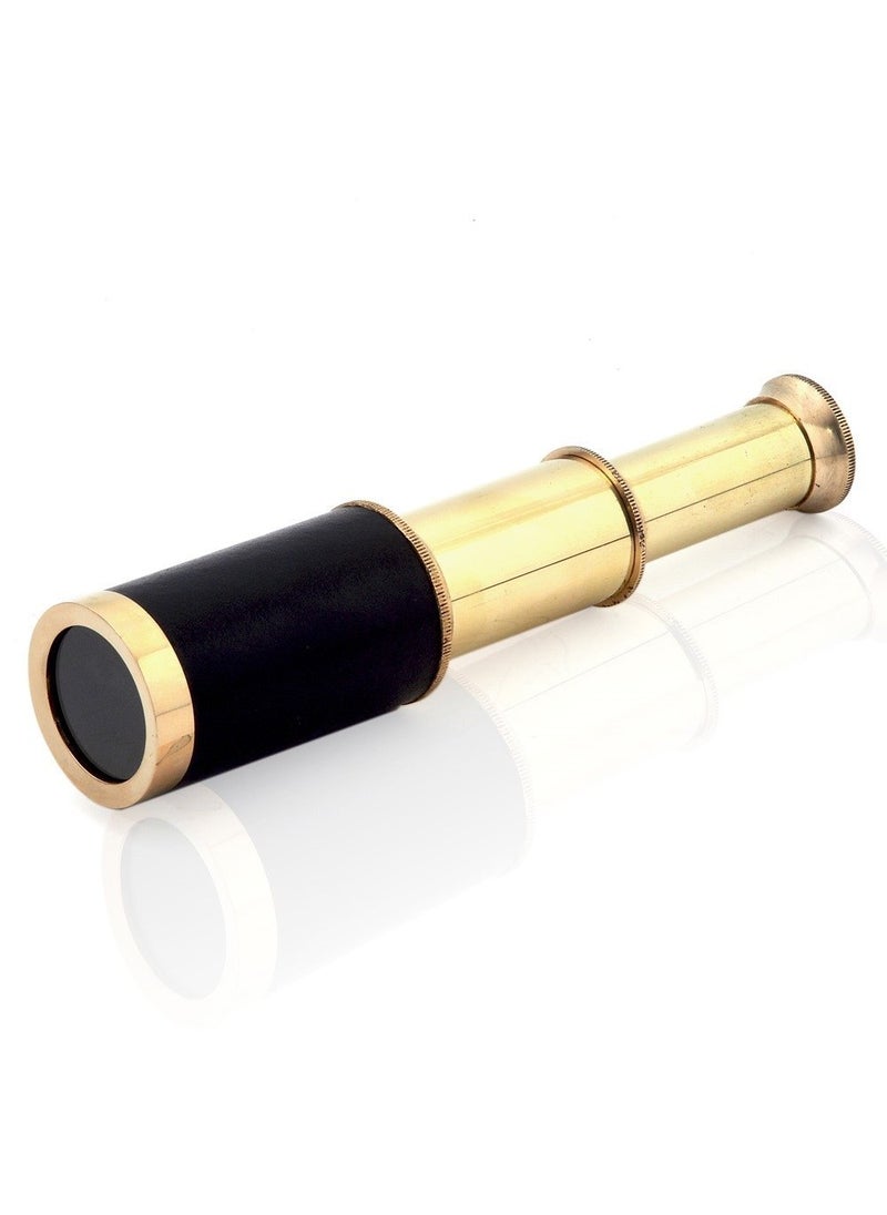 Vintage Style Pocket Brass Telescope Spyglass Finish 6inch