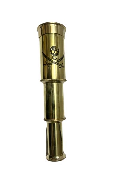 ART N CRAFT Golden Antique Pocket Telescope Vintage Style Spyglass Telescope 6 Brass Telescope Marine Gift