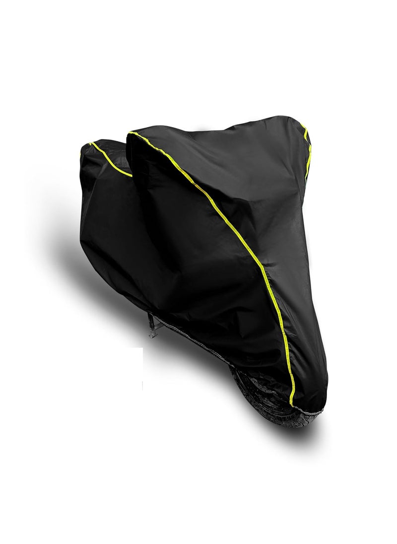 GARREGE SUPIERIORITY FIRE Resistant Waterproof Nylon Coated Cover with Piping Design Long Last Nylon Fabric All Weatherproof Cover for Ninja 250