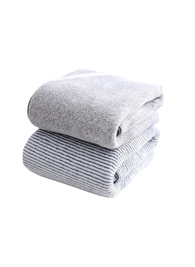 Trifecta Soft Fluffy Microfiber Face hand Towel Makeup Remover Cloth Extra Soft Facial Cleansing Towel Bamboo Charcoal Washcloths for Face size 75 x 35 CM MIX 2