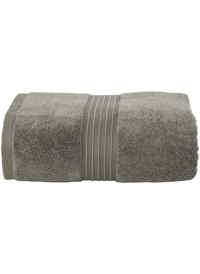 TIQH Organic Bamboo 500 GSM Cotton Soft Touch Hand Gym Workout Towel Set of 1 Grey