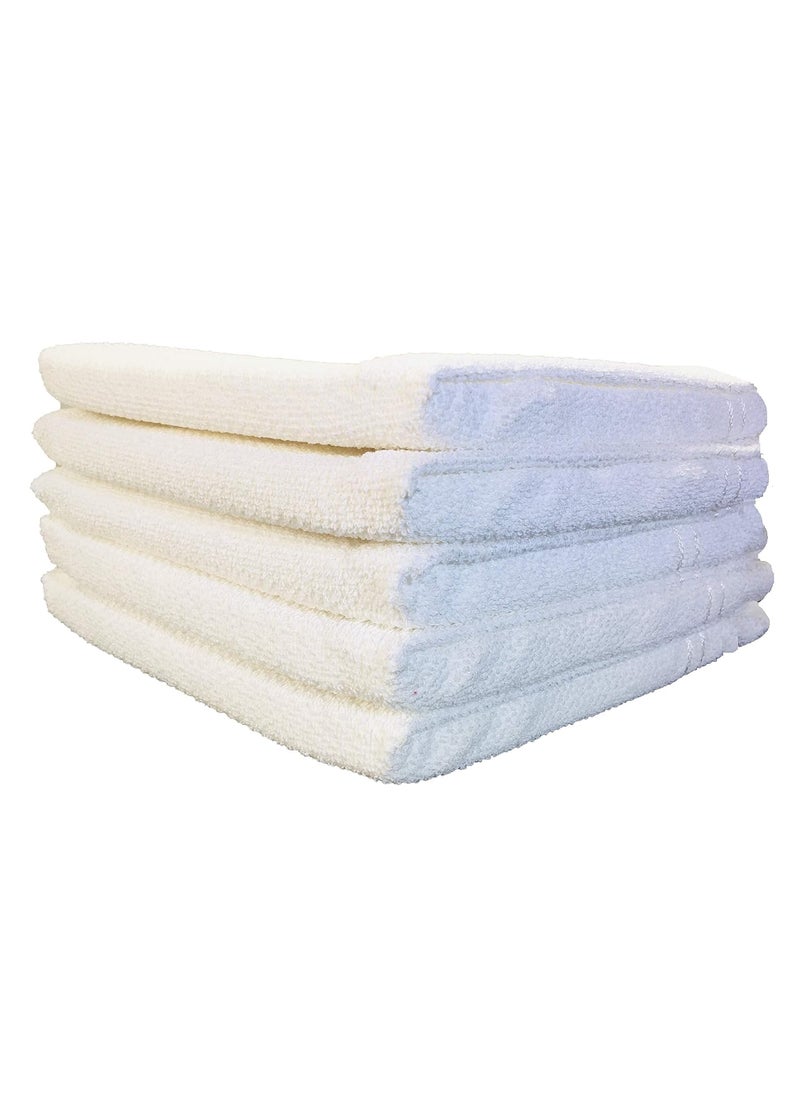 SHOP BY ROOM Cotton Face Towel White Set of 5