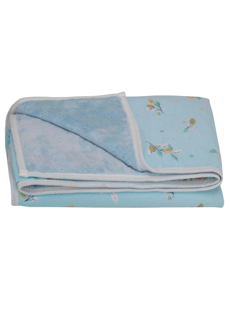 Khillayox Microfiber Cotton 400 GSM Double Cloth Bath Towel for Men Women Antibacterial Soft Super Absorbent DoubleSided Design Towel for Face Body 140x70 cms Sky Blue