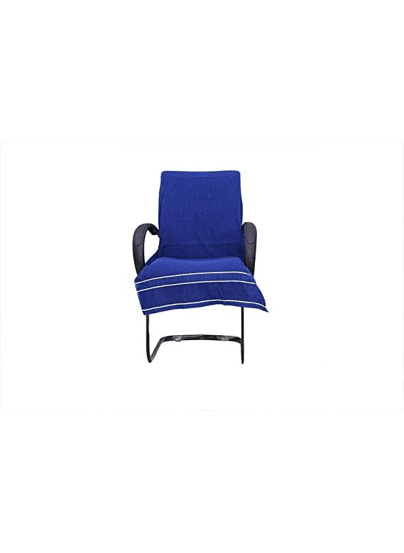 LRSDAA 100 Cotton Solid Luxury Premium Super Soft Office Chair Towel with Tie Knot 550 GSM Pack of 1 Drak Blue