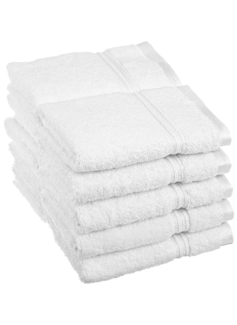 FRESH FROM LOOM Cotton Towel for face Face Towel Set 12 Face Towel White 13x13 inch