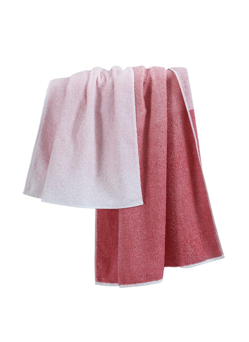 SPREAD SPAIN Cotton Bath Swim Towel Super Absorbent Soft Antibacterial 550 GSM 70 cm x 140 cm Pack of 1 Red Towel for facewash Gym Pool Travel Spa Beauty Salon and Yoga