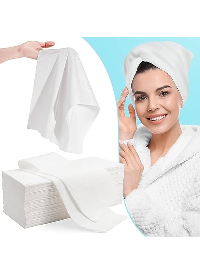 Sassyvilla Disposable NonWoven Water Absorbent Bath Face and Body Towel for Travel Spa Parlor Massage Makeup Removal Beauty Hair Home Care_16 24 Inches Pack of 50