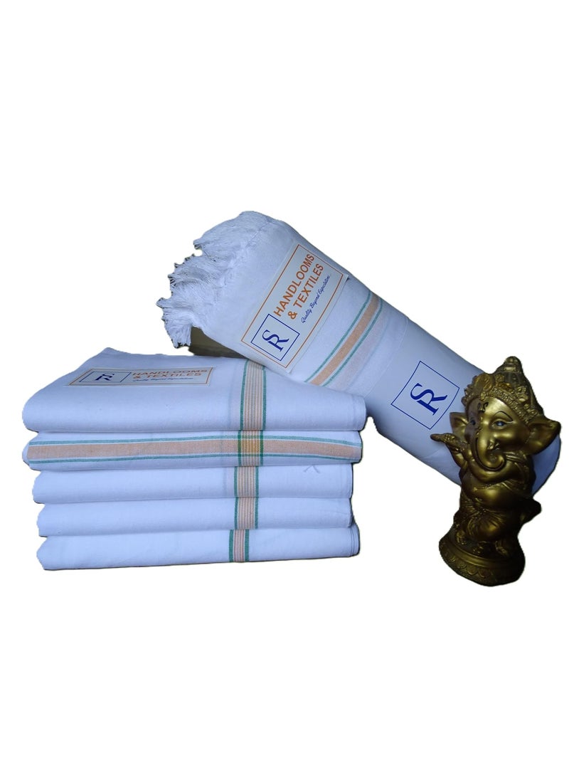 SR Handlooms and Textiles Towels 100 Pure Cotton Pack of 2 with 1 Year Guarantee Extra Large Size 3672Inch90180Cm 36Feet 250 GSM Heavy Quality White Color Mmn33 3