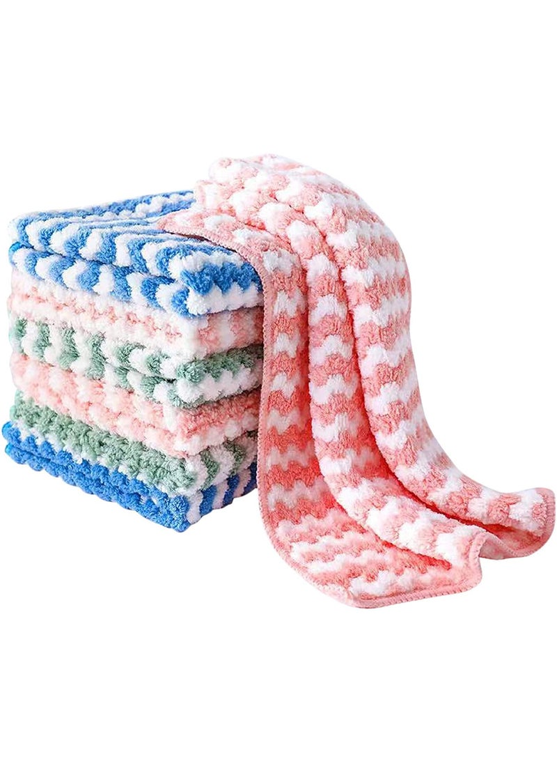ZEMANIA Kitchen Dish Towels 100 Cotton Kitchen Towels and Dishcloths Set 8Pack Dish Cloths for Washing Dishes Dish Rags for Drying Dishes Kitchen Wash Clothes Cleaning Towel