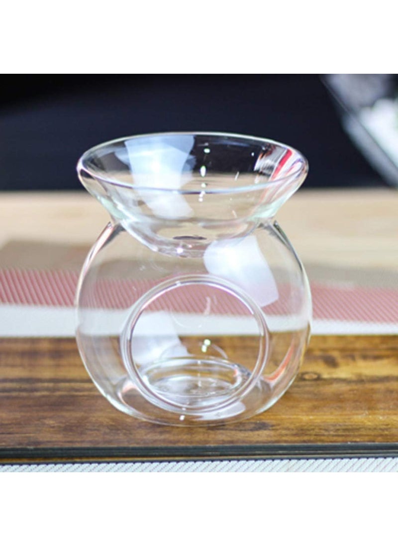 The Decor Affair 2 Pcs Glass Light Holder and Aromatherapy Essential Oil Burner Set Perfect Home Decor for Living Room Balcony Patio Porch and Garden