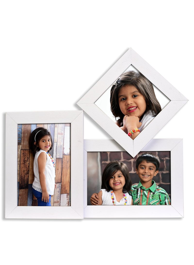 Ajanta Royal 3Photo Frame InsertCF03 White A11