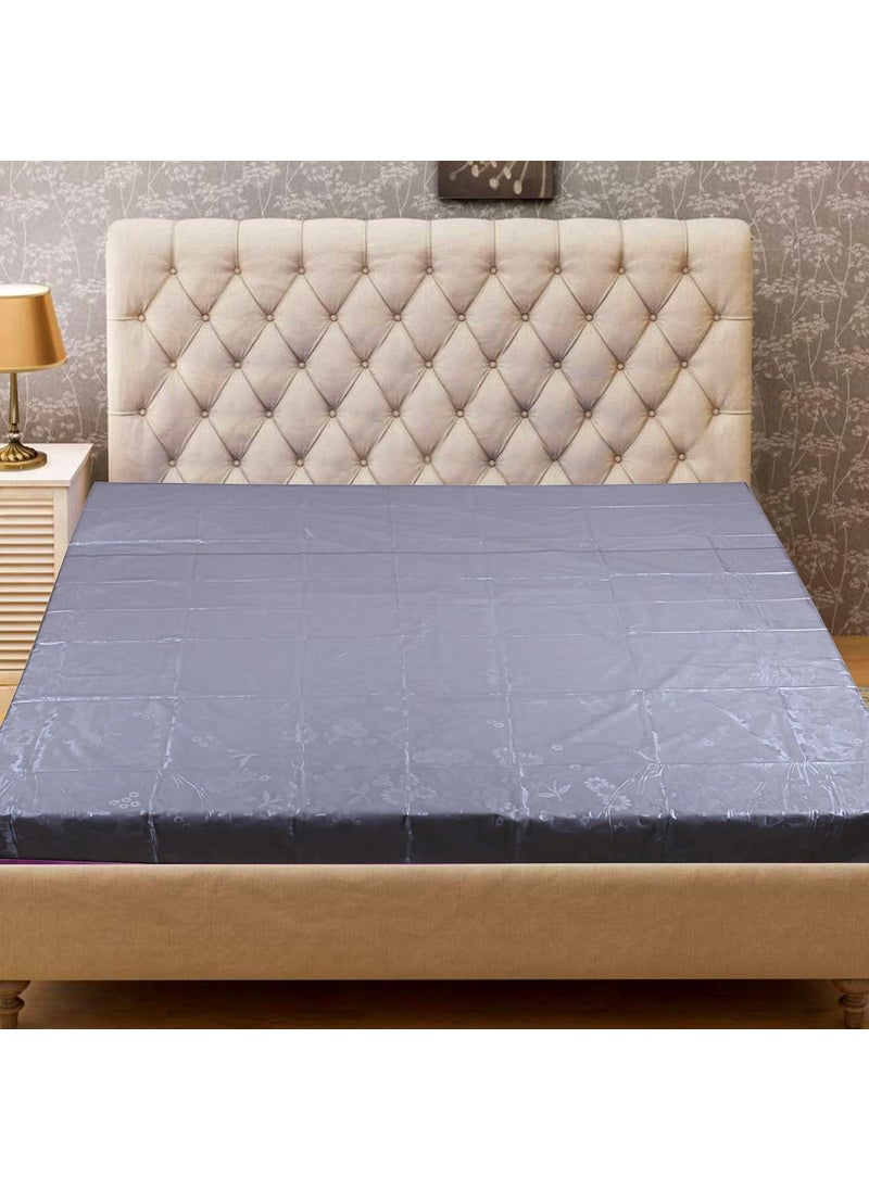 Sharma Clothing Baby Waterproof Double Bed King Size PVC SheetBabyAdult Waterproof Protection Sheet for Mattress 7 5 X 6 5 FeetGrey King Size