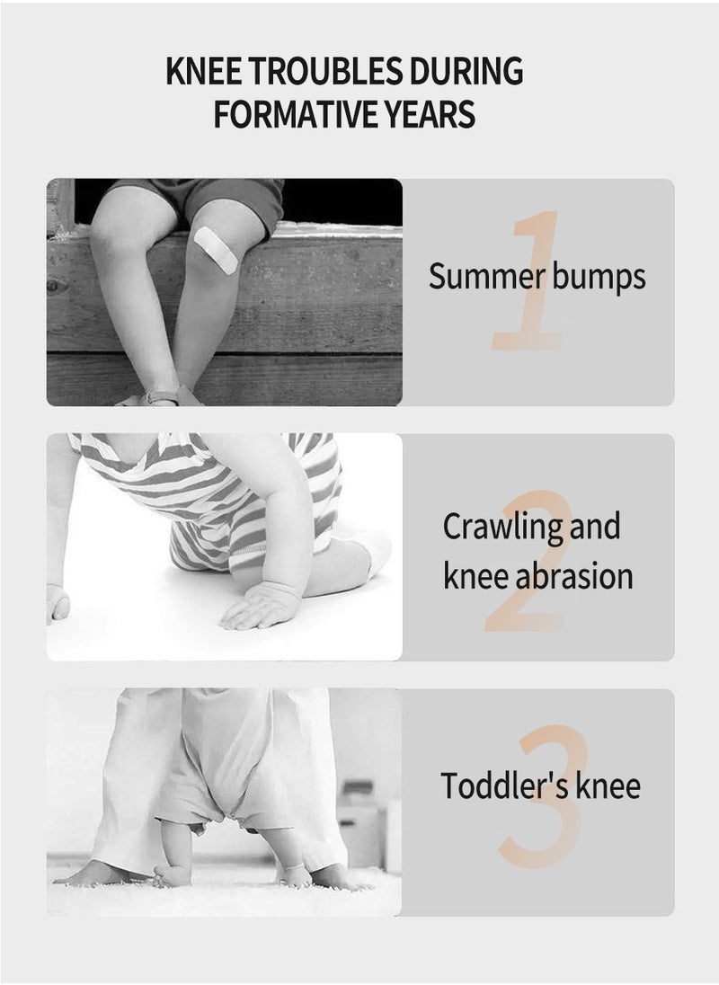 3 Pairs of Baby Knee Pads, Cotton Child and Infant Safe Crawling Elbow Pads, Anti-fall Cartoon Knee Pads for Crawling, Non-Slip Products, Protecting Infant and Toddler's Knees, Elbows and Legs