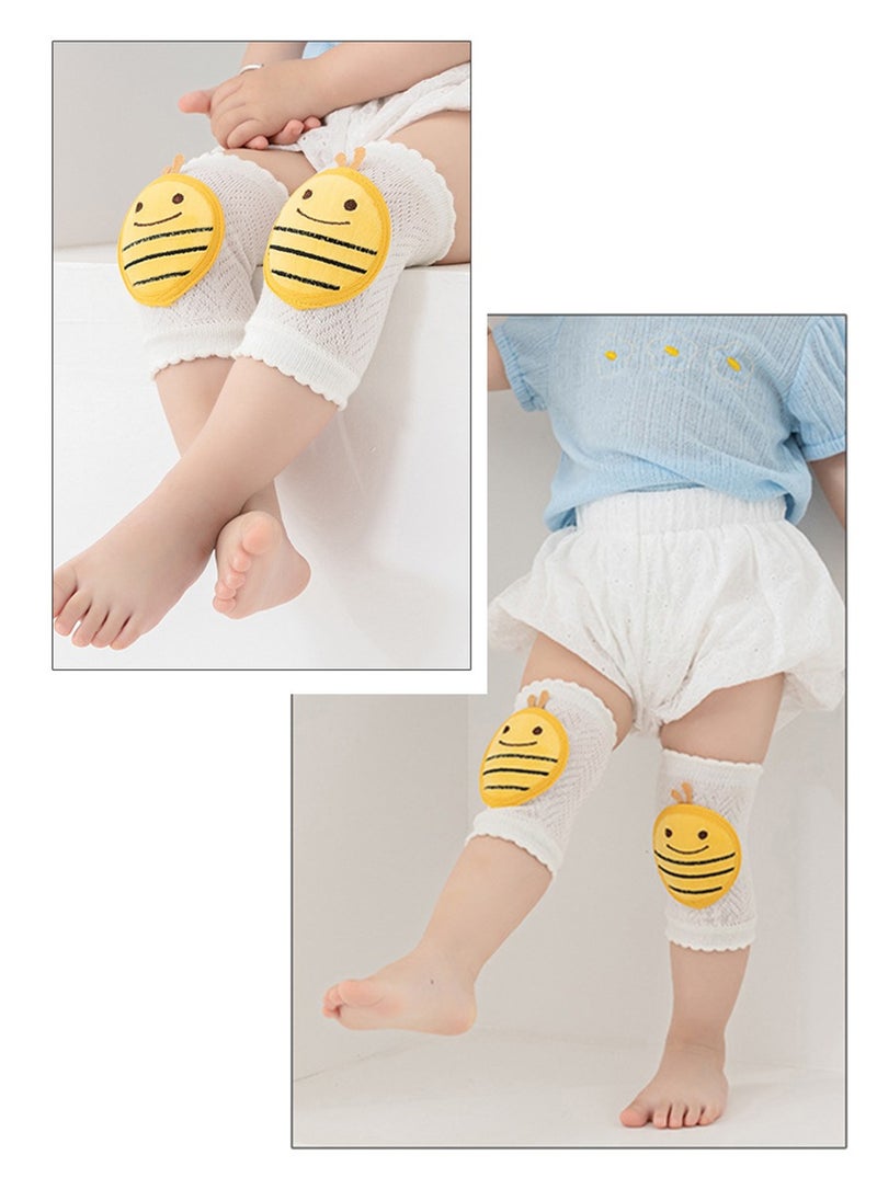 3 Pairs of Baby Knee Pads, Cotton Child and Infant Safe Crawling Elbow Pads, Anti-fall Cartoon Knee Pads for Crawling, Non-Slip Products, Protecting Infant and Toddler's Knees, Elbows and Legs