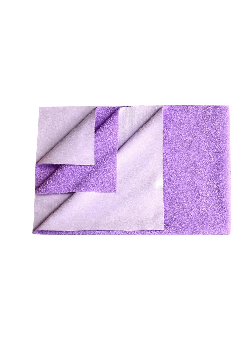 MOMSEASY New Born Baby Urine Sheet with Water Proof Newborn Baby Bed New Born Baby Clothes Purple Large 140x100 cm